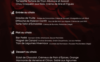 Menu Saint Valentin Kemper Gastronomie - Mariages Saint Valentin